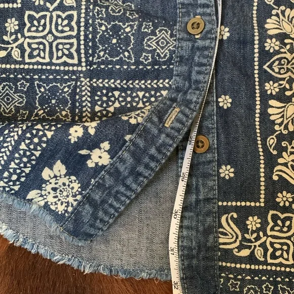 Free People Women’s Embroidered Denim Duster - Picture 12 of 16